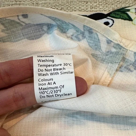 Commense Print Collared Belted Short Shirt Dress, Multicolored, NWT, Size M (6) - Picture 10 of 14